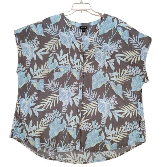 Torrid Challis Button-Front Dolman Sleeve Top - Picture 6 of 9